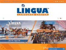 Tablet Screenshot of linguaschool.com